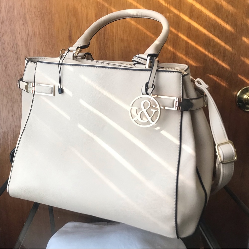 Boutique Beige Tote Purse